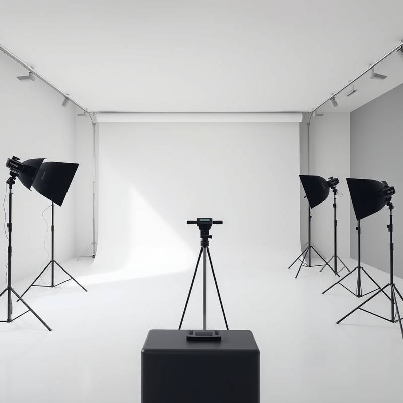 Bright and spacious photo studio