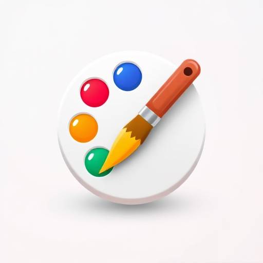Brush and palette icon representing photo editing services